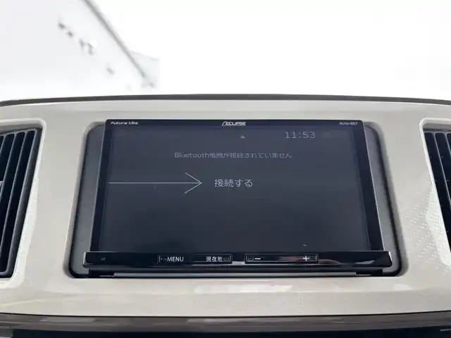 ダイハツ ムーヴ キャンバス G メイクアップ リミテッド　SAⅢ 奈良県 2022(令4)年 4.3万km パールホワイトⅢ/ナチュラルベージュマイカメタリック 2トーン 社外メモリーナビ/DVD/Bluetooth/バックカメラ/パノラミックビューモニター/両側パワースライドドア/スマートアシスト/衝突被害軽減ブレーキ/車線逸脱警報/誤発進抑制機能/先行車発進告知/オートマチックハイビーム/LEDヘッドライト/ETC/スマートキー/保証書/取説/禁煙車