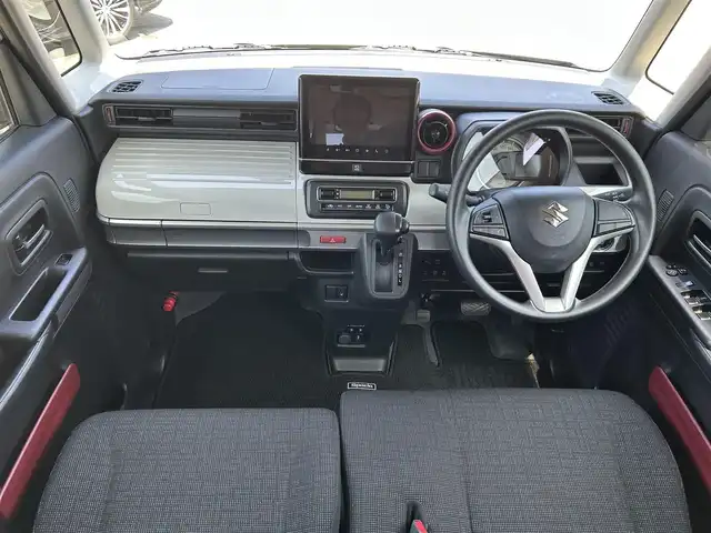 スズキ スペーシア HYBRID X 和歌山県 2022(令4)年 3.7万km シルキーシルバーメタリック 純正9インチナビ/フルセグTV/Bluetooth/CD/DVD/USB/全周囲カメラ/衝突軽減カメラ/車線逸脱防止機能/コーナーセンサー/両側パワースライドドア/後席サーキュレーター/後席サンシェード/運転席シートヒーター/ステアリングスイッチ/アイドリングストップ/オートライト/ヘッドライトレベライザー/ドアバイザー/フルオートエアコン/電動格納ミラー/プッシュスタート/スマートキー