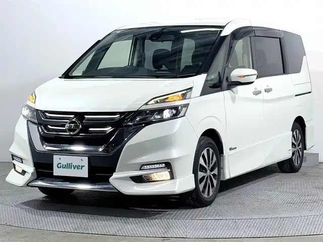 日産 セレナ ハイウェイスター 大阪府 2016(平28)年 5.6万km ブリリアントホワイトパール 純正9incナビTV バックカメラ クルーズコントロール 衝突軽減ブレーキ レーンアシスト 両側パワースライドドア スマートキー プッシュスタート オートライト LEDヘッドライト ETC