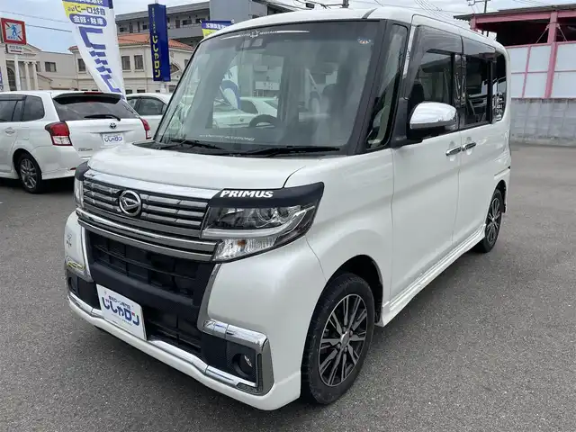 ダイハツ タント カスタム X トップED SA Ⅲ 和歌山県 2018(平30)年 7.6万km パールホワイトⅢ (株)IDOMが運営する【じしゃロン和歌山店】の自社ローン専用車両になります。こちらは現金またはオートローンご利用時の価格です。自社ローンご希望の方は別途その旨お申付け下さい/禁煙車/Bluetooth/全方位カメラ/ETC/前方ドライブレコーダー/運転席シートヒーター/ハーフレザーシート/両側パワースライドドア/衝突被害軽減ブレーキ/レーンキープアシスト/LEDヘッドライト/オートライト/オートマチックハイビーム/アイドリングストップ/プッシュスタート/純正14インチアルミホイール/スマートキー