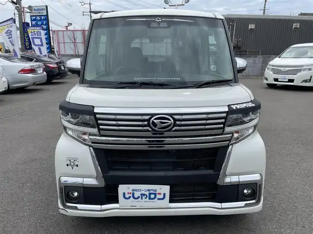 ダイハツ タント カスタム X トップED SA Ⅲ 和歌山県 2018(平30)年 7.6万km パールホワイトⅢ (株)IDOMが運営する【じしゃロン和歌山店】の自社ローン専用車両になります。こちらは現金またはオートローンご利用時の価格です。自社ローンご希望の方は別途その旨お申付け下さい/禁煙車/Bluetooth/全方位カメラ/ETC/前方ドライブレコーダー/運転席シートヒーター/ハーフレザーシート/両側パワースライドドア/衝突被害軽減ブレーキ/レーンキープアシスト/LEDヘッドライト/オートライト/オートマチックハイビーム/アイドリングストップ/プッシュスタート/純正14インチアルミホイール/スマートキー