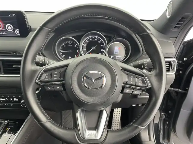 マツダ ＣＸ－８ XD プロアクティブ 富山県 2019(平31)年 5.8万km ジェットブラックマイカ BOSEサウンド/純正ナビ（AM/FM/DVD/BT/USB/フルセグ）/全方位カメラ/ドライブレコーダー/ETC/ヘッドアップディスプレイ/シートヒーター/D席パワーシート/D席メモリシート/ハンドルヒーター/ブラインドスポットモニター/衝突被害軽減システム/レーダークルーズコントロール/レーンキープアシスト/コーナーセンサー/横滑り防止装置/アイドリングストップ/パワーバックドア/オートホールド付電子パーキング/純正アルミホイール/純正フロアマット/オートLEDライト/革巻きステアリング/ステアリングスイッチ/スマートキー/スペアキー