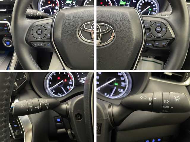 トヨタ ハリアー Z レザーパッケージ 宮崎県 2020(令2)年 4.9万km ブラック 禁煙車/トヨタセーフティセンス/純正12.3型ディスプレイオーディオナビTV/（T-CONNECT/Bluetooth/FMAM/HDMI/フルセグTV)/純正JBLプレミアムサウンドシステム/純正ビルトイン2.0ETC/純正ドライブレコーダー/純正LEDオートライト/純正LEDフォグ/純正19インチアルミ/アダプティブクルーズコントロール/パノラミックビューモニター/プリクラッシュセーフティ/オートマチックハイビーム/レーンディパーチャーアラート/ブラインドスポットモニター/ヘッドアップディスプレイ/クリアランスソナー/デジタルインナーミラー/黒本革シート/パワーバックドア/前席パワーシート/エアシート/パワーチルトステアリング/電子パーキング/オートホールド/デュアルオートエアコン/スマートキー/プッシュエンジンスタート/スペアキー/新車時保証書/取扱い説明書