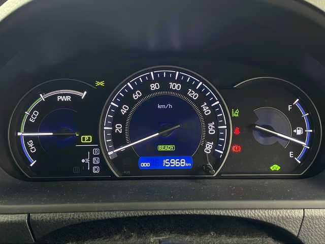 トヨタ エスクァイア ハイブリッド Gi 兵庫県 2018(平30)年 1.6万km ブラック ・純正9インチナビ（NSZT-Y68T）/CD/DVD/SD/Bluetooth/TV/・バックカメラ/・ビルトインETC/・純正ドライブレコーダー/・合成皮革シート/・前席シートヒーター/・両側パワースライドドア/・クルーズコントロール/・Toyota　Safety　Sense/・プリクラッシュセーフティ/・レーンディパーチャーアラート/・オートマチックハイビーム/・先行車発進告知機能/・純正ウッドコンビステアリング/・ＬＥＤヘッドライト/・ＬＥＤフォグランプ/・スマートキー/・プッシュスタート/・TRC