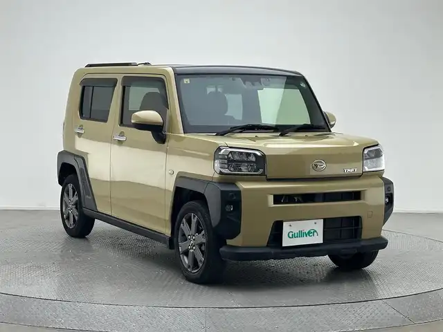 ダイハツ タフト G ターボ 兵庫県 2020(令2)年 1.8万km サンドベージュメタリック 純正9インチナビ/(NSZT-Y70DS)/フルセグ CD DVD BT MSV/バックカメラ/レーダークルーズコントロール/衝突軽減ブレーキ/レーンキープ/コーナーセンサー/ガラスルーフ/純正ドライブレコーダー/シートヒーター/電子パーキング/HOLD/LEDヘッドライト/LEDフォグ/オートライト/オートハイビーム/ステアリングリモコン/スマートキー/スペアキー