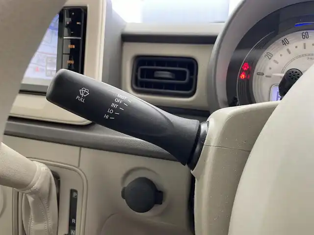 スズキ ラパン G 滋賀県 2016(平28)年 4.9万km フォーンベージュM 純正7インチナビ/【Bluetooth/CD/DVD/フルセグTV/USB】/衝突軽減ブレーキ/MTモード付AT/プッシュスタート/スマートキー/ABS/横滑り防止装置