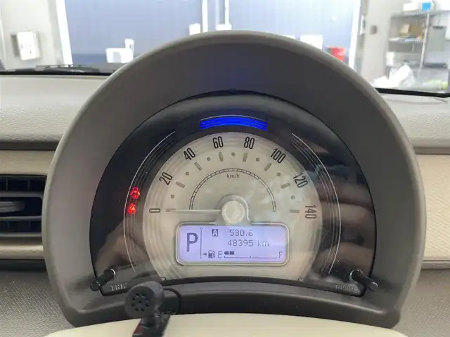 スズキ ラパン G 滋賀県 2016(平28)年 4.9万km フォーンベージュM 純正7インチナビ/【Bluetooth/CD/DVD/フルセグTV/USB】/衝突軽減ブレーキ/MTモード付AT/プッシュスタート/スマートキー/ABS/横滑り防止装置