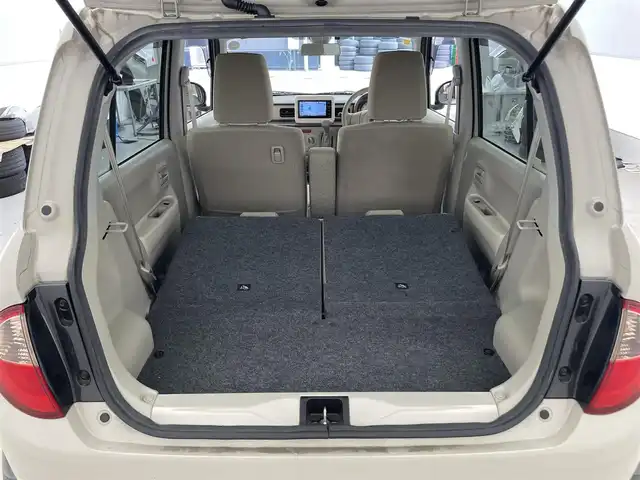スズキ ラパン G 滋賀県 2016(平28)年 4.9万km フォーンベージュM 純正7インチナビ/【Bluetooth/CD/DVD/フルセグTV/USB】/衝突軽減ブレーキ/MTモード付AT/プッシュスタート/スマートキー/ABS/横滑り防止装置