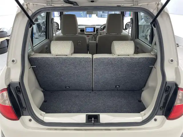 スズキ ラパン G 滋賀県 2016(平28)年 4.9万km フォーンベージュM 純正7インチナビ/【Bluetooth/CD/DVD/フルセグTV/USB】/衝突軽減ブレーキ/MTモード付AT/プッシュスタート/スマートキー/ABS/横滑り防止装置