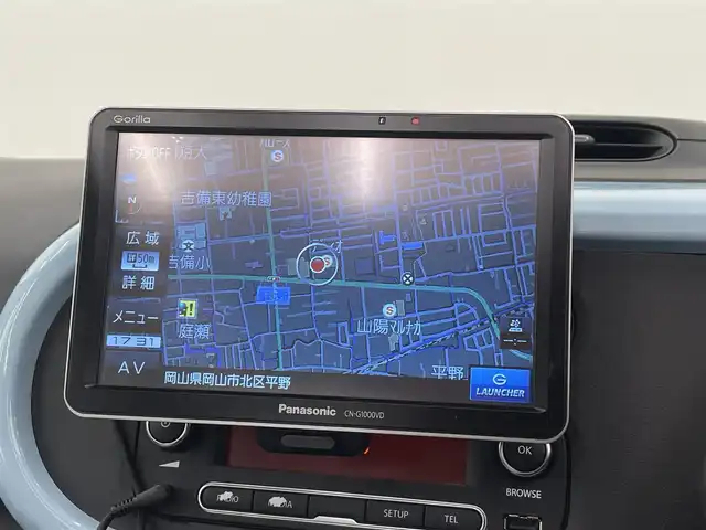 ルノー トゥインゴ インテンス キャンバストップ 岡山県 2017(平29)年 5.9万km Ｌグリーン キャンバストップ/社外ポータブルナビ/ワンセグTV/MSV/AAC/コーナーセンサー/ルノー純正ドラレコ/クルコン/ステアリングS/W/エコモード/オートワイパー/オートライト/ETC