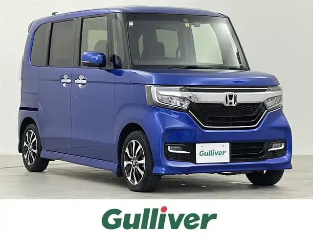 ホンダ Ｎ ＢＯＸ カスタム G EX ホンダセンシング 千葉県 2020(令2)年 2.6万km ブリリアントスポーティブルーメタリック2トーン ホンダセンシング/　●衝突軽減ブレーキ〈CMBS〉/　●誤発進抑制機能/　●歩行者事故低減ステアリング/　●先行車発進お知らせ機能/　●標識認識機能/　●路外逸脱抑制機能/　●ACC〈アダプティブ・クルーズ・コントロール〉/　●LKAS〈車線維持支援システム〉/　●後方誤発進抑制機能/　●オートハイビーム/純正7型ナビ　/フルセグ　ＢＴ　ＣＤ　ＤＶＤ　/レーダークルーズコントロール　/片側パワースライド　/ドライブレコーダー　/ＥＴＣ　/シートヒーター/バックカメラ/LEDヘッドライト/オートライト/電格ミラー/スマートキー×２/プッシュスタート/電格ミラー