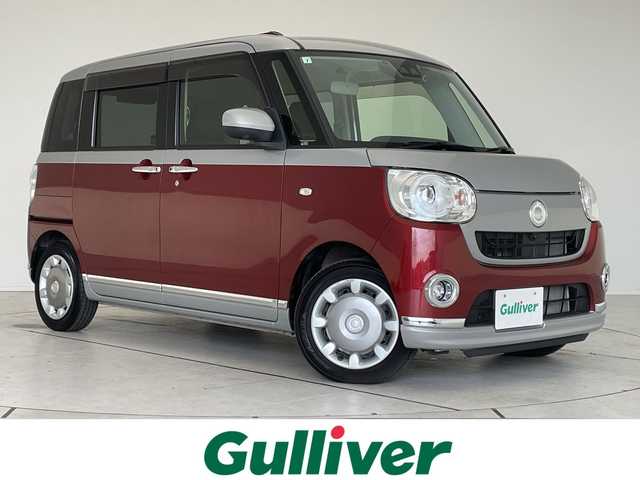 ダイハツ ムーヴ キャンバス G ブラックインテリア VS SAⅢ 愛知県 2021(令3)年 3.6万km スムースグレーマイカメタリック/ファイアークォーツレッドメタリック 2トーン ディスプレイオーディオ　ナビ機能なし/全方位カメラ/両側パワースライドドア/シートヒーター/バックカメラ/コーナーセンサー/LEDヘッドライト/オートマチックハイビーム/ドライブレコーダー/ETC/衝突軽減システム/CD/Bluetooth/ステアリングスイッチ/スマートキー/プッシュスタート