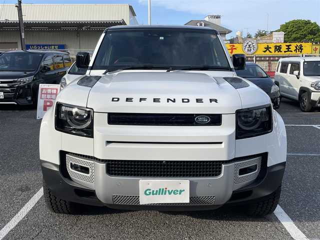 ランドローバー ランドローバー ディフェンダー 110S 千葉県 2023(令5)年 0.5万km ユーロンホワイト クルーズコントロール(追従あり)/アランドビューモニター/ドライブレコーダー/スロープアシスト/LDA/純正ナビ(AM/FM/BT)/コーナーセンサー/アップルカープレイ/アンドロイドAUTO/シートヒーター(D/N)/マフラーカッター/オートライト/水中走行検知/type C接続口あり