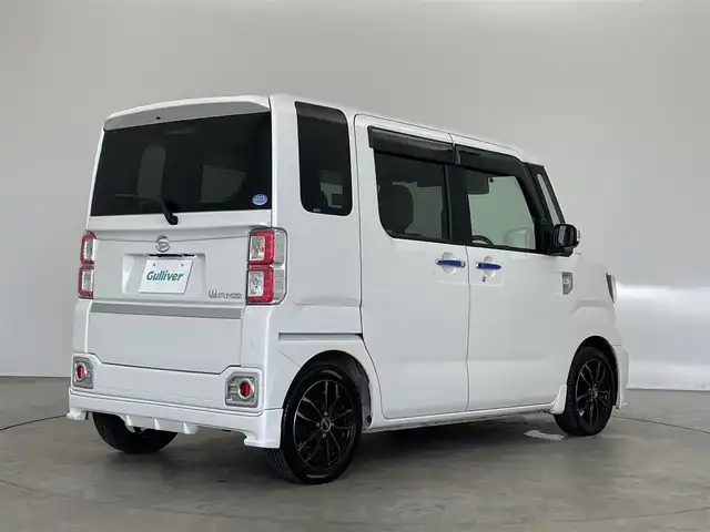 ダイハツ ウェイク G ターボ リミテッド SAⅢ 埼玉県 2018(平30)年 3.4万km パールホワイトⅢ スマートアシスト３　社外ナビ　パノラマモニター　シートヒーター　ＥＴＣ　ステアリングスイッチ　両側パワースライドドア　社外アルミホイール　スマートキー　オートハイビーム　ＬＥＤライト　地デジフルセグ