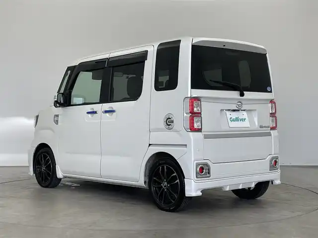 ダイハツ ウェイク G ターボ リミテッド SAⅢ 埼玉県 2018(平30)年 3.4万km パールホワイトⅢ スマートアシスト３　社外ナビ　パノラマモニター　シートヒーター　ＥＴＣ　ステアリングスイッチ　両側パワースライドドア　社外アルミホイール　スマートキー　オートハイビーム　ＬＥＤライト　地デジフルセグ