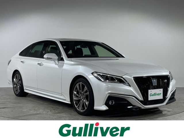 トヨタ クラウン ハイブリッド RS アドバンス 福岡県 2021(令3)年 2.6万km プレシャスホワイトパール サンルーフ/純正12.3インチナビ/・CD/DVD/BT/フルセグTV/・パノラミックビューモニター/トヨタセーフティセンス/・プリクラッシュセーフティ/・レーントレーシングアシスト/・リヤクロストラフィックアラート/・パーキングサポートブレーキ/・ロードサインアシスト/・ブラインドスポットモニター/・オートハイビーム/・クリアランスソナー/デジタルインナーミラー/前方ドライブレコーダー/革シート/・シートヒーター/ベンチレーション（D/N)/・パワーシート（D/N）/革巻きステアリング/・ステアリングリモコン/・パドルシフト/LEDヘッドライト/・オートライト/・フォグランプ/ETC