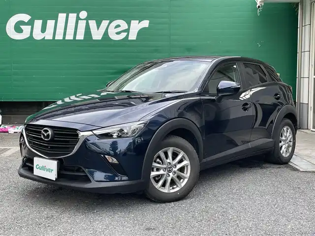 マツダ ＣＸ－３ 15S ツーリング 東京都 2021(令3)年 2.3万km ディープクリスタルブルーマイカ ワンオーナー/純正7インチナビ/(フルセグTV/CD/DVD/Bluetooth)/360度ビューモニター/アドバンストスマートシティブレーキサポート/スマートシティブレーキサポート/AT誤発進抑制制御/ブラインドブラインドスポットモニター/前後パーキングセンサー/車線逸脱警報機能/LEDヘッドランプ/ハイビームコントロールシステム/スペアキー×1/ETC/保証書/取扱説明書