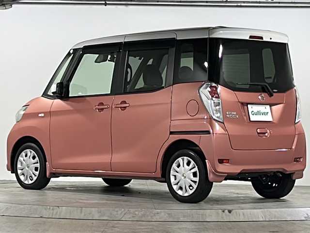 日産 デイズ ルークス X 広島県 2018(平30)年 6.6万km ピンクⅡ 禁煙車/カラーコード：W13P59/エマージェンシーブレーキ/車線逸脱警報/片側パワースライドドア/純正ナビ（MM317D-W）/・フルセグTV/CD/DVD/Bluetooth/SD/REC）/アラウンドビューモニター/ステアリングスイッチ/リアサーキュレーター/リアサンシェード/純正ドアバイザー/純正ドライブレコーダー/スマートキー/プッシュスタート/スペアキー/純正ホイール/W+サイドエアバック