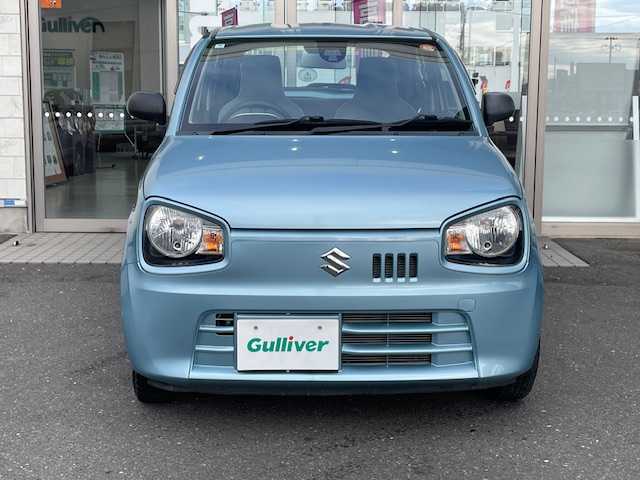 スズキ アルト L 青森県 2018(平30)年 1.5万km フィズブルーパールメタリック ４WD/純正オーディオ/衝突軽減スイッチ/アイドリング/横滑り防止装置/ライトレベライザー/シートヒーターD/N席/保証書/取扱説明書/スペアキー1本