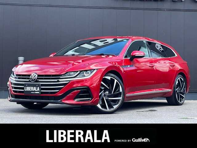 フォルクスワーゲン ＶＷ アルテオン SB TSI 4モーション Rラインアドバンス 長野県 2021(令3)年 3.5万km 赤 サンルーフ　/ｈａｒｍａｎ／ｋａｒｄｏｎ/ＨＵＤ　/ＡＣＣ　/ＢＳＭ　/黒革シート　/ＰＷシート　/シートヒーター/ＤｉｓｃｏｖｅｒＰｒｏ　/３６０°カメラ　/ＬＥＤヘッドライト　/パークアシスト　/デジタルメーター　/Ｃａr play/100V/パークセンサー