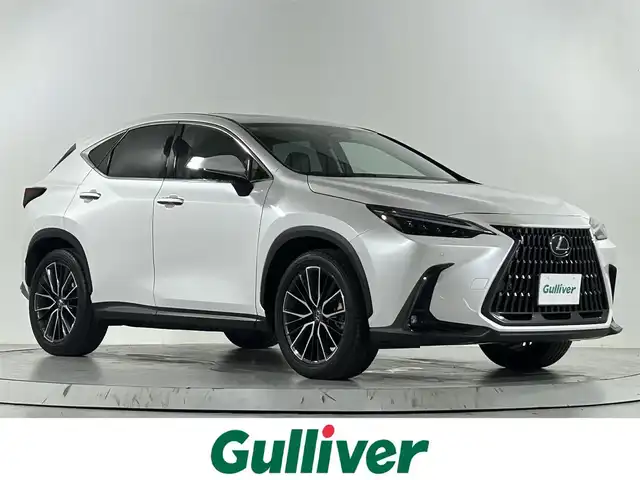 レクサス ＮＸ 250 バージョンL 佐賀県 2023(令5)年 0.6万km ソニッククォーツ ワンオーナー/純正14インチディスプレイオーディオ/フルセグTV/Bluetooth/Androidauto/Applecarplay/サンルーフ/デジタルインナールームミラー/全方位カメラ/衝突被害軽減システム/レーダークルーズコントロール/レーンアシスト/ブラインドスポットモニター/パーキングサポートブレーキ/電子パーキング/ブレーキホールド/クリアランスソナー/オートライト/オートマチックハイビーム/3眼LEDヘッドライト/LEDフォグライト/ビルトインETC2.0/純正前後ドライブレコーダー/ヘッドアップディスプレイ/パワーバックドア/後席電動格納シート/運転席・助手席パワーシート/運転席・助手席シートヒーター/運転席・助手席エアシート/レザーシート/メモリーシート/純正20インチアルミホイール/純正フロアマット/カードキー×１