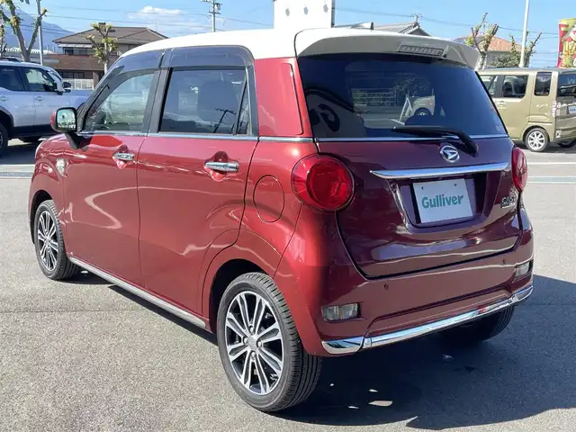 ダイハツ キャスト スタイル G SAⅡ 愛媛県 2016(平28)年 1.6万km ファイアークォーツレッドM 衝突被害軽減ブレーキ/車線逸脱警報/純正7インチナビ（Bluetooth/フルセグTV/DVD再生）/バックカメラ/ETC/純正フロアマット/ベンチシート/純正15インチAW/バックセンサー/プッシュスタート/オートライト/LEDヘッドライト/フォグランプ/ABS/横滑り防止装置/盗難防止装置