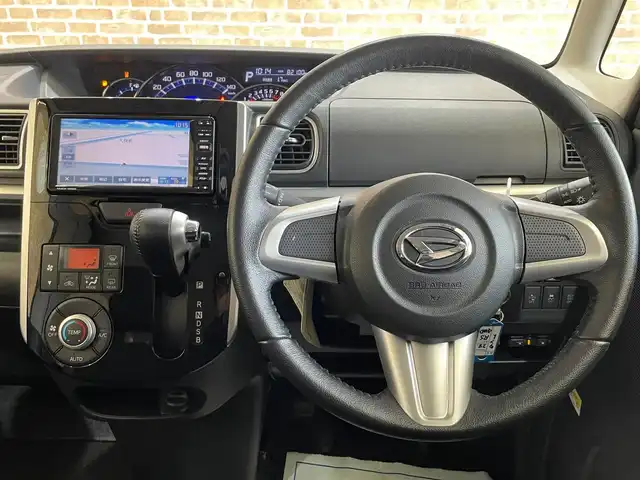ダイハツ タント カスタム RS SAⅡ 岩手県 2016(平28)年 8.3万km プラムブラウンクリスタルマイカ ４WD/両側パワースライドドア/ターボ/スマートアシスト/衝突被害軽減ブレーキ/レーンアシスト/横滑り防止装置/純正ナビ（CD SD ワンセグ）/純正１５インチアルミホイール/LEDヘッドライト/フォグランプ/アイドリングストップ/ETC/オートライト/オートエアコン/ドアミラーウインカー/ベンチシート/ロールサンシェード