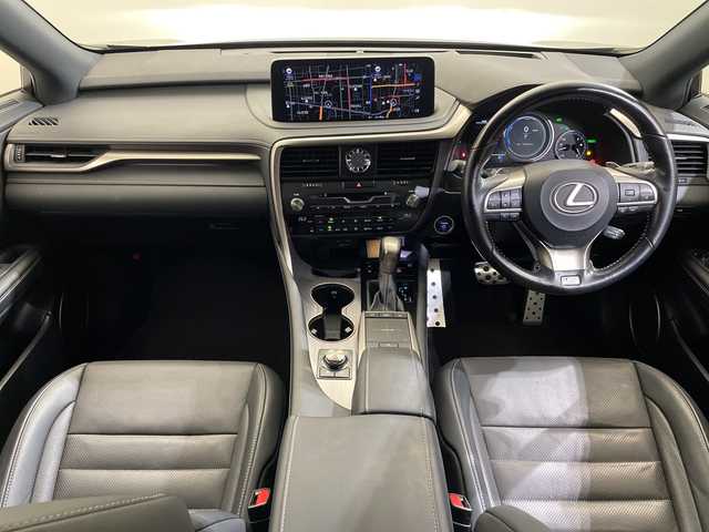 レクサス ＲＸ 450h Fスポーツ 愛媛県 2020(令2)年 4.4万km グラファイトブラックガラスフレーク パノラミックビューモニター/置くだけ充電/ムーンルーフ/セカンドシートパワーシート（電動リクライニング&電動格納機能付）/前後ドライブレコーダー//Lexus Safety System＋/レーダークルーズコントロール/レーントレーシングアシスト/純正12.3インチナビ/フルセグTV　Bluetooth /シートヒーター/2列目シートヒーター/全席パワーシート/パワーバックドア/3眼LEDヘッドライト/純正20インチアルミホイール/ビルトインETC2.0