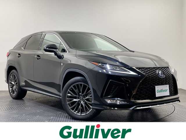 レクサス ＲＸ 450h Fスポーツ 愛媛県 2020(令2)年 4.4万km グラファイトブラックガラスフレーク パノラミックビューモニター/置くだけ充電/ムーンルーフ/セカンドシートパワーシート（電動リクライニング&電動格納機能付）/前後ドライブレコーダー//Lexus Safety System＋/レーダークルーズコントロール/レーントレーシングアシスト/純正12.3インチナビ/フルセグTV　Bluetooth /シートヒーター/2列目シートヒーター/全席パワーシート/パワーバックドア/3眼LEDヘッドライト/純正20インチアルミホイール/ビルトインETC2.0