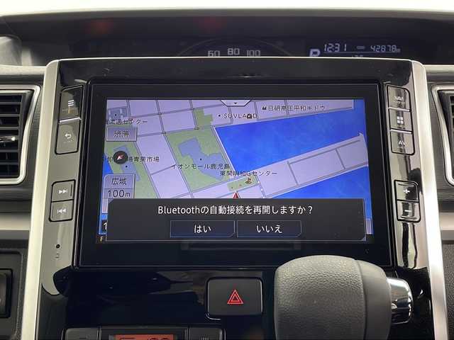 ダイハツ タント カスタムX トップED LTD SAⅢ 鹿児島県 2018(平30)年 4.3万km ファイアークォーツレッドM 純正8インチナビ/（CD/BT/HDMI/フルセグTV）/両側パワースライドドア/全方位モニター/フリップダウンモニター/オートライト/オートマチックハイビーム/ハーフレザーシート/シートヒーター/コーナーセンサ―/スマートキー/プッシュスタート/ドライブレコーダー/純正アルミホイール/純正フロアマット/純正ドアバイザー