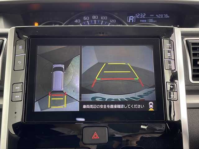 ダイハツ タント カスタムX トップED LTD SAⅢ 鹿児島県 2018(平30)年 4.3万km ファイアークォーツレッドM 純正8インチナビ/（CD/BT/HDMI/フルセグTV）/両側パワースライドドア/全方位モニター/フリップダウンモニター/オートライト/オートマチックハイビーム/ハーフレザーシート/シートヒーター/コーナーセンサ―/スマートキー/プッシュスタート/ドライブレコーダー/純正アルミホイール/純正フロアマット/純正ドアバイザー