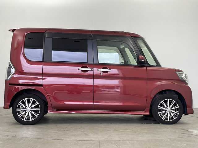 ダイハツ タント カスタムX トップED LTD SAⅢ 鹿児島県 2018(平30)年 4.3万km ファイアークォーツレッドM 純正8インチナビ/（CD/BT/HDMI/フルセグTV）/両側パワースライドドア/全方位モニター/フリップダウンモニター/オートライト/オートマチックハイビーム/ハーフレザーシート/シートヒーター/コーナーセンサ―/スマートキー/プッシュスタート/ドライブレコーダー/純正アルミホイール/純正フロアマット/純正ドアバイザー