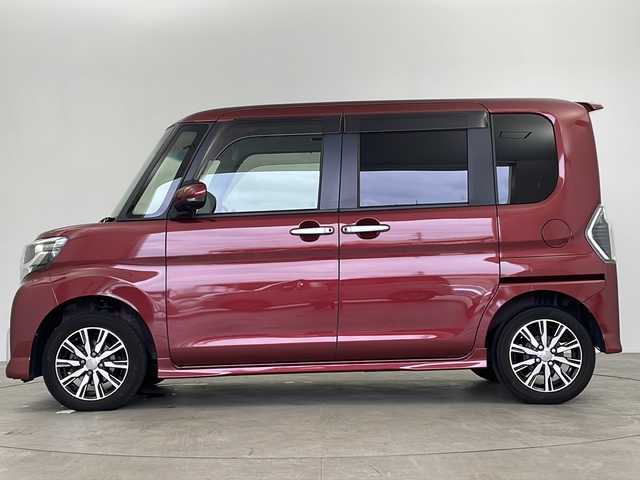 ダイハツ タント カスタムX トップED LTD SAⅢ 鹿児島県 2018(平30)年 4.3万km ファイアークォーツレッドM 純正8インチナビ/（CD/BT/HDMI/フルセグTV）/両側パワースライドドア/全方位モニター/フリップダウンモニター/オートライト/オートマチックハイビーム/ハーフレザーシート/シートヒーター/コーナーセンサ―/スマートキー/プッシュスタート/ドライブレコーダー/純正アルミホイール/純正フロアマット/純正ドアバイザー