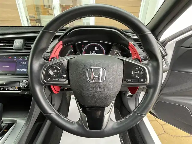 ホンダ シビック ハッチバック 宮崎県 2020(令2)年 8.1万km プラチナホワイトパール 無限エアロ（F.S.R)/テールゲートスポイラー/社外フロントグリル/WORK18インチアルミホイール/ローダウン/ブリッツマフラー/無限テール/ホンダセンシング/LEDライト/ETC/プッシュスタート
