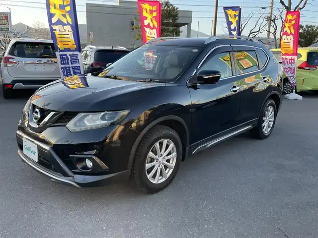日産 エクストレイル 20X ブラックエクストリーマーX エマB 長野県 2015(平27)年 7万km ダイヤモンドブラック 純正ナビ/ワンセグTV/全方位カメラ/シートヒーター/ドアバイザー/電動格納ミラー/パワーバックドア/パートタイム４WD/サブトランクに予備タイヤ1本あり/ワンオーナー