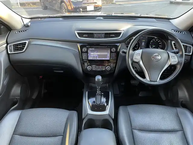 日産 エクストレイル 20X ブラックエクストリーマーX エマB 長野県 2015(平27)年 7万km ダイヤモンドブラック 純正ナビ/ワンセグTV/全方位カメラ/シートヒーター/ドアバイザー/電動格納ミラー/パワーバックドア/パートタイム４WD/サブトランクに予備タイヤ1本あり/ワンオーナー