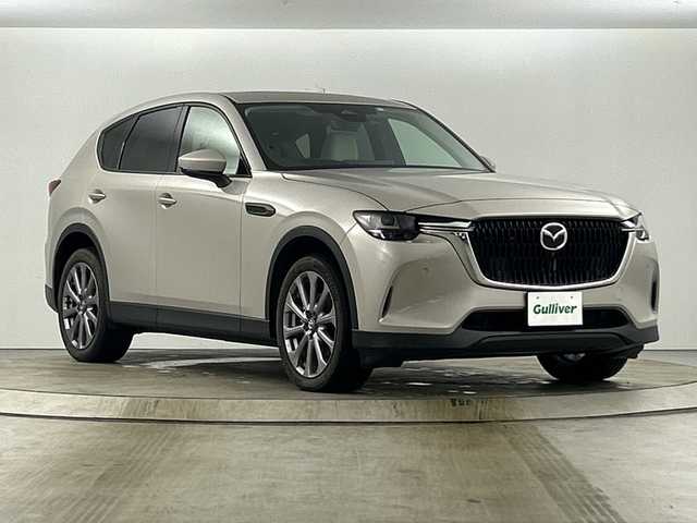 マツダ ＣＸ－６０ XD エクスクルーシブモード 愛知県 2023(令5)年 2.1万km プラチナクォーツメタリック 純正12インチSDナビゲーション/Bluetooth フルセグTV/AppleCarPlay AndroidAuto/全方位カメラ/ビルトインETC/サンルーフ/BOSEサウンドスピーカー/マツダアイアクティブセンス/レーダークルーズコントロール/ブラインドスポットモニター/オートマチックハイビーム/レーンキープアシスト/コーナーセンサー/アイドリングストップ/横滑り防止装置/パドルシフト/LEDヘッドライト/オートライト/フォグライト/パワーバックドア/シートヒーター(D/N/後席)/エアーシート(D/N)/パワーシート(D/N)/運転席メモリーシート/ステアリングヒーター/ステアリングリモコン/ドライブレコーダー/ウィンカーミラー/電動格納ミラー/スマートキー/エンジンプッシュスタート
