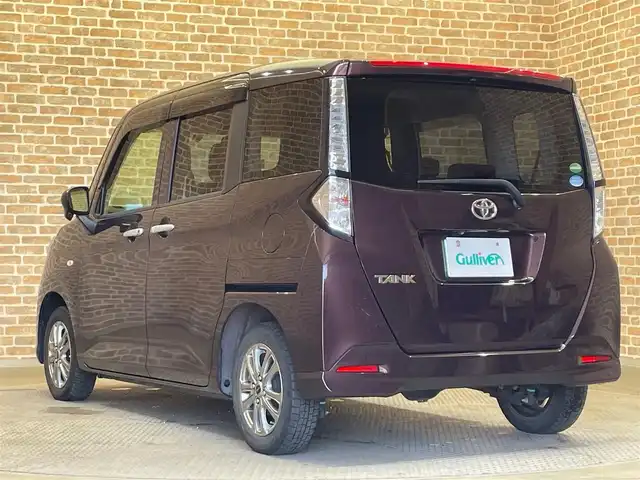 トヨタ タンク X 岩手県 2017(平29)年 11.5万km プラムブラウンパールクリスタルシャイン ４WD/左側パワースライドドア/横滑り防止装置/アイドリングストップ/ロールサンシェード/ヘッドライトレベライザー/純正ナビ/（CD/ワンセグ/AUX/Bluetooth）/バックカメラ/ステアリングスイッチ/ETC/オートライト/社外14インチアルミホイール/純正フロアマット
