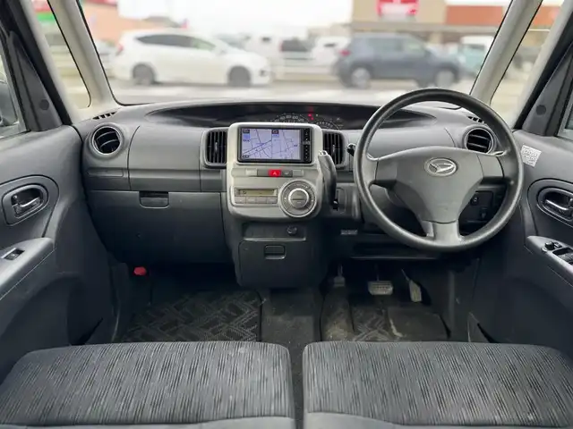 ダイハツ タント G 滋賀県 2012(平24)年 14.1万km 茶 純正フルセグナビ/　フルセグ Bluetooth CD SD AMFM/スマートキー/パワースライドドア/純正フロアマット/純正ドアバイザー/純正14インチアルミ/パワーウィンドウ/電動格納ミラー/ドアミラーウィンカー