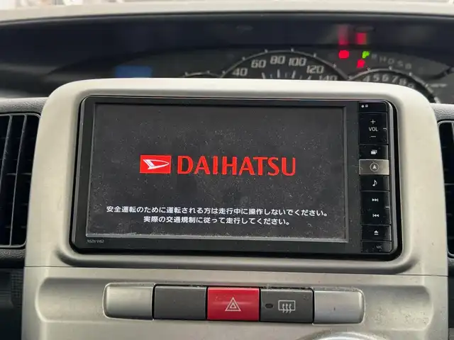 ダイハツ タント G 滋賀県 2012(平24)年 14.1万km 茶 純正フルセグナビ/　フルセグ Bluetooth CD SD AMFM/スマートキー/パワースライドドア/純正フロアマット/純正ドアバイザー/純正14インチアルミ/パワーウィンドウ/電動格納ミラー/ドアミラーウィンカー