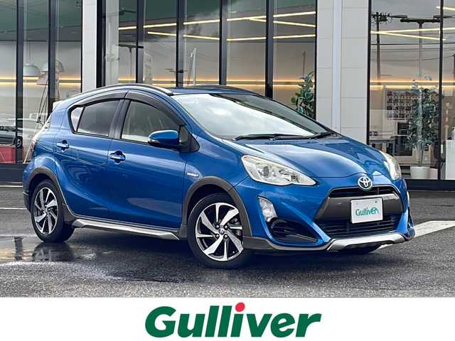 トヨタ アクア X－URBAN 新潟県 2014(平26)年 3.9万km コバルトブルーメタリック 社外メモリナビ/(AM/FM/CD/DVD/フルセグTV)/ハーフレザーシート/バックカメラ/AR-HUD/ルーフレール/LEDライト/純正16インチアルミホイール/ETC/ABS/横滑り防止装置/盗難防止装置/プッシュスタート/電動格納ミラー