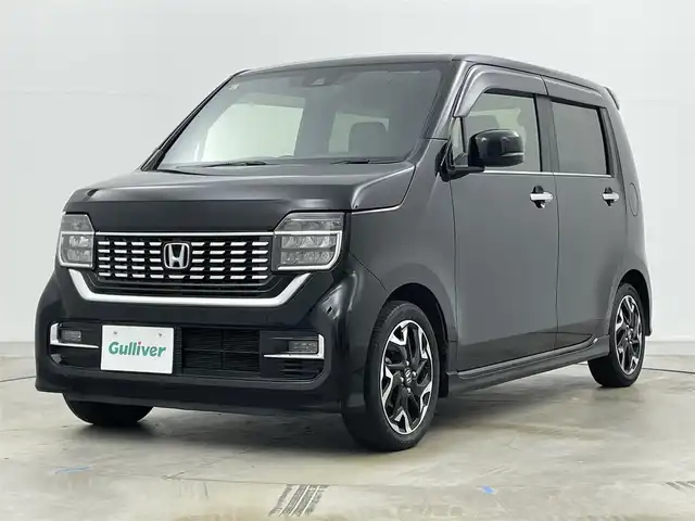 ホンダ Ｎ ＷＧＮ カスタム Lターボ ホンダS 岡山県 2020(令2)年 6万km クリスタルブラックパール 純正8型ナビ/・FM/AM/Bluetooth/フルセグ/CD/DVD/バックカメラ/ハーフレザーシート/・シートヒーター/ホンダセンシング/・衝突軽減ブレーキ/・車線逸脱警報/・アダプティブクルーズコントロール/・バックソナー/前後ドライブレコーダー/ビルトインETC/パドルシフト/LEDヘッドライト/・フォグライト/ドアバイザー/純正フロアマット/純正15インチアルミ