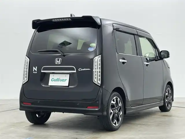 ホンダ Ｎ ＷＧＮ カスタム Lターボ ホンダS 岡山県 2020(令2)年 6万km クリスタルブラックパール 純正8型ナビ/・FM/AM/Bluetooth/フルセグ/CD/DVD/バックカメラ/ハーフレザーシート/・シートヒーター/ホンダセンシング/・衝突軽減ブレーキ/・車線逸脱警報/・アダプティブクルーズコントロール/・バックソナー/前後ドライブレコーダー/ビルトインETC/パドルシフト/LEDヘッドライト/・フォグライト/ドアバイザー/純正フロアマット/純正15インチアルミ