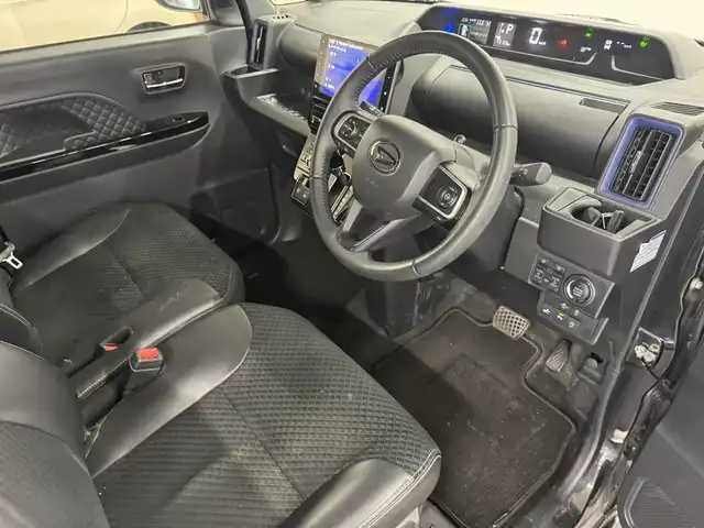 ダイハツ タント カスタム RS 三重県 2022(令4)年 4.4万km ブラックマイカメタリック ガソリン/FF/インパネCVT/純正 9インチナビ NMZN-Y72DS/（AM/FM/CD/DVD/Bluetooth/HDMI/USB/iPod/MEMORY MUSIC/SD/フルセグTV）/バックカメラ/両側パワースライドドア（ワンタッチオープン機能/ウェルカムオープン機能/タッチ＆ゴーロック機能付）/ビルトインETC/スマートアシスト3/・衝突回避支援ブレーキ機能（対車両・対歩行者）/・衝突警報機能（対車両・対歩行者）/・ブレーキ制御付誤発進抑制機能（前方・後方）/・レーダークルコン/・レーンキープコントロール（LKC）/・車線逸脱抑制制御機能/・車線逸脱警報機能/・コーナーセンサー（フロント２個／リヤ２個）/・標識認識機能（進入禁止）/装備/・ハーフレザーシート/・シートヒーター（D/N）/・オートエアコン/・オートライト/・LED ヘッドランプ＋サイドビューランプ＋フロントフォグランプ/・運転席ロングスライド機能/・ステアリングスイッチ/・充電用USBジャック（タイプA）/・プッシュスタート/・純正15inAW/・スマートキーx2/など