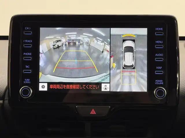 トヨタ ヤリスクロス ハイブリッド Z 三重県 2021(令3)年 6.4万km ブラックマイカ/ホワイトパールクリスタルシャイン 2トーン ハイブリッド/FF/フロアCVT/純正 8インチナビ*/（AM/FM/USB/iPod/Bluetooth/Miracast/TV/CarPlay/AndroidAuto）/パノラミックビューモニター*/ドライブレコーダー 前方/ETC/モデリスタエアロ『アドバンス・ロバスト・スタイル』（F/S/R下）/Toyota Safety Sense/・プリクラッシュセーフティ/・レーントレーシングアシスト/・レーダークルコン（全車速追従機能付）/・アダプティブハイビームシステム*/・ロードサインアシスト/・インテリジェントクリアランスソナー［パーキングサポートブレーキ（静止物＆後方接近車両）］/・トヨタ チームメイト［アドバンスト パーク］*/・ブラインドスポットモニター＆リヤクロストラフィックアラート/・先行車発進告知機能/など/装備/・ハンズフリーパワーバックドア*/・カラーヘッドアップディスプレイ*/・ハーフレザーシート/・シートヒーター（D/N）/・パワーシート（D6way）/・オートエアコン/・オートライト/・LEDヘッドランプ/・ステアリングスイッチ/・電子パーキングブレーキ＆ブレーキホールド/・純正18inAW/・保/取/ナビ取/・スマートキーx1/など/*…メーカーOP