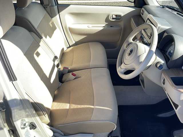 スズキ ラパン X 島根県 2022(令4)年 5.6万km フォーンベージュM 社外7インチメモリナビゲーション(KXM-E506W2)/スズキセーフティサポート/社外前方ドライブレコーダー/D/N席シートヒーター/AUTOライト/LEDヘッドライト/コーナーセンサー/ステアリングリモコン/アイドリングストップ/純正14インチアルミホイール