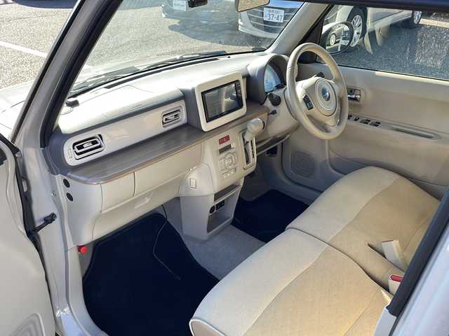 スズキ ラパン X 島根県 2022(令4)年 5.6万km フォーンベージュM 社外7インチメモリナビゲーション(KXM-E506W2)/スズキセーフティサポート/社外前方ドライブレコーダー/D/N席シートヒーター/AUTOライト/LEDヘッドライト/コーナーセンサー/ステアリングリモコン/アイドリングストップ/純正14インチアルミホイール