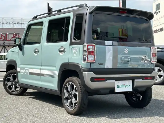 スズキ ハスラー Jスタイル Ⅱ ターボ 奈良県 2023(令5)年 1万km オフブルーメタリック/ガンメタリック2トーンルーフ 純正９インチナビ/フルセグTV/全方位モニター/TVキャンセラー/（CD/DVD/BT/USB)/デュアルカメラブレーキサポート/レーダークルーズコントロール/車線逸脱警報/車線逸脱抑制制御機能/パーキングソナー/横滑り防止機能/ルーフレール/アイドリングストップ/OPステッカー/LEDヘッドライト/フォグランプ/オートライト/オートハイビーム