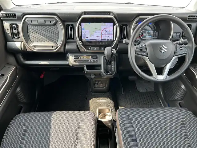スズキ ハスラー Jスタイル Ⅱ ターボ 奈良県 2023(令5)年 1万km オフブルーメタリック/ガンメタリック2トーンルーフ 純正９インチナビ/フルセグTV/全方位モニター/TVキャンセラー/（CD/DVD/BT/USB)/デュアルカメラブレーキサポート/レーダークルーズコントロール/車線逸脱警報/車線逸脱抑制制御機能/パーキングソナー/横滑り防止機能/ルーフレール/アイドリングストップ/OPステッカー/LEDヘッドライト/フォグランプ/オートライト/オートハイビーム