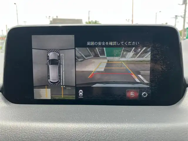 マツダ ＣＸ－８ XD Lパッケージ 静岡県 2018(平30)年 5.2万km ジェットブラックマイカ エンジンスタートボタン/保証書/取扱説明書/パワーステアリング/パワーウィンドウ/アイドリングスストップ/ターボ/ダブルオートエアコン/スマートキー/スペアキー１本/クルーズコントロール/全方位カメラ/USB入力端子/純正 ETC/純正 SDナビ（BT接続、CDチェンジャー、 DVD再生機能、AUX)/後席用モニター/３列シート/電動リアゲート/純正フロアマット/D+N席パワーシート/D+N席シートヒーター/レザーシート/純正アルミホイール/純正フロアマット/ルーフレール/ABS/横滑り防止装置/レーンキープアシスト/オートライト/オートマチックハイビーム/コーナーセンサー/ LEDヘッドライト/W+サイドエアバック/衝突軽減システム